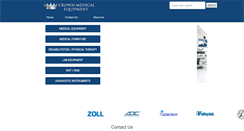 Desktop Screenshot of crownmedicalequipment.com